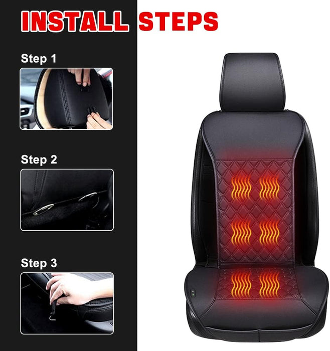 FIVKLEMNZ Universal Heated Seat Cushion 12V/24V