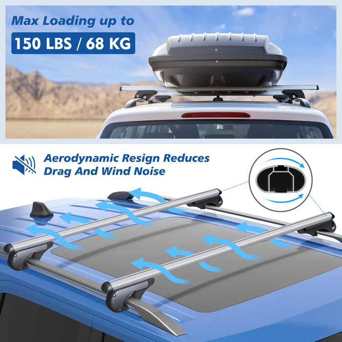 Fivklemnz Universal Roof Rack Cross Bars