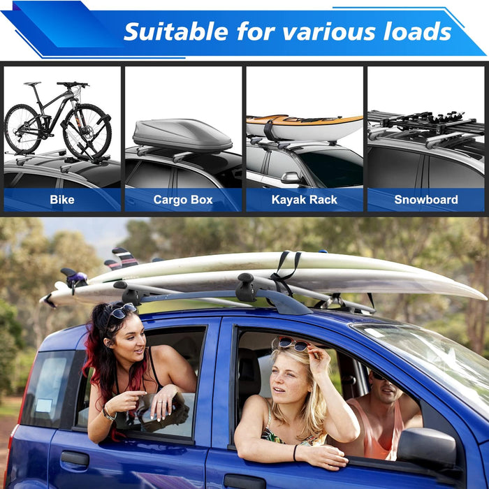 Fivklemnz Universal Roof Rack Cross Bars